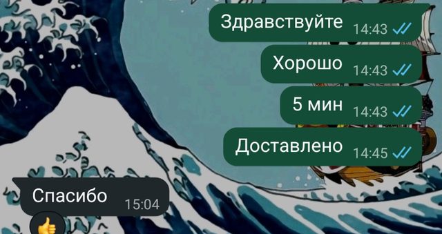 Отзыв клиента: «Спасибо»
